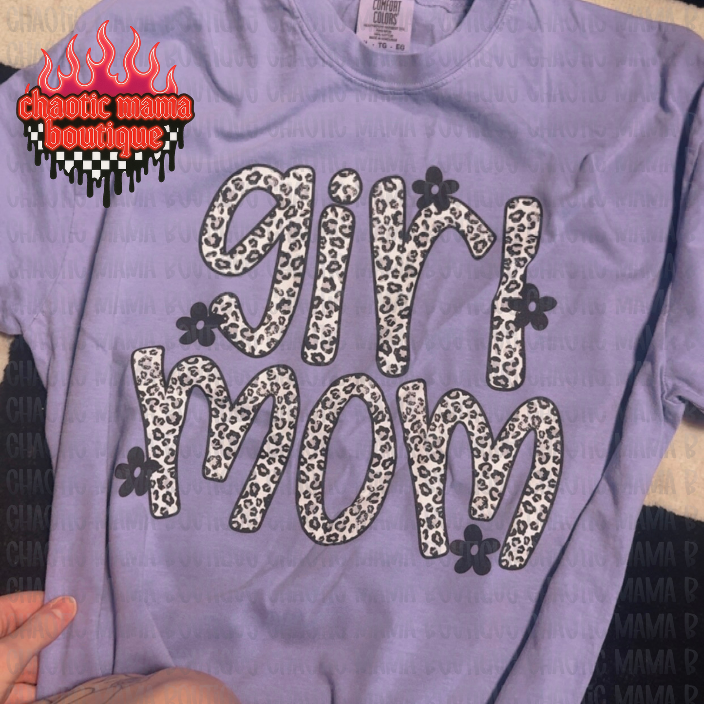 Leopard Print Girl Mom T-Shirt