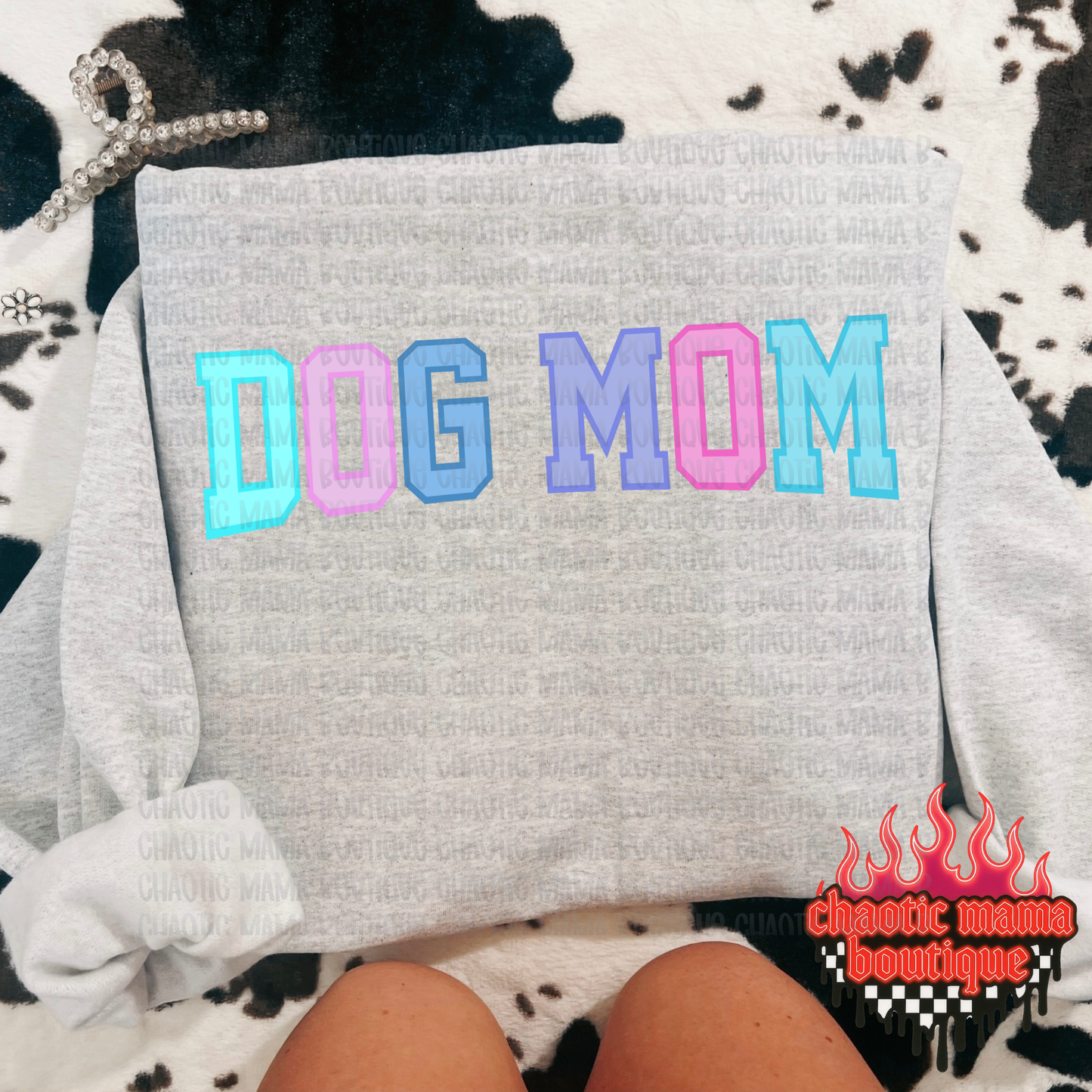 Varsity Dog Mom Crewneck