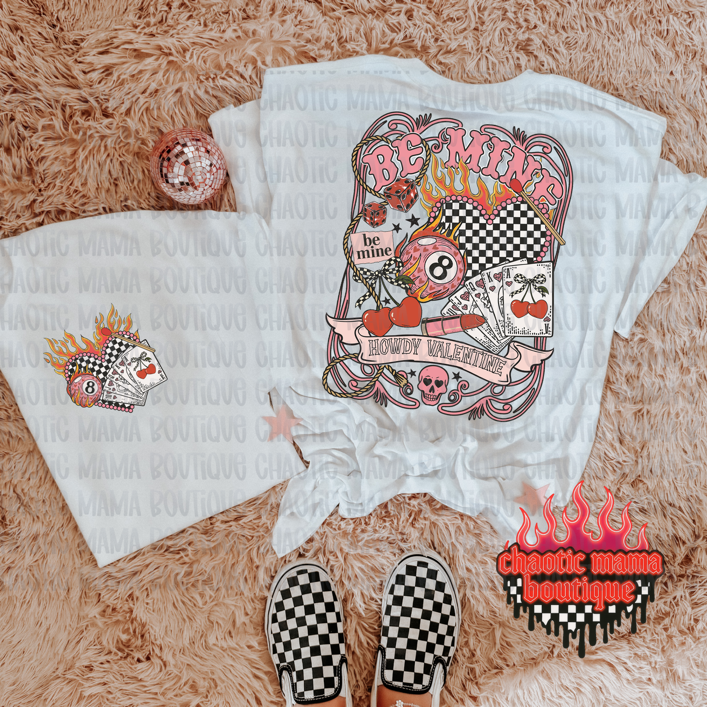 Howdy Valentine Western Grunge Collage T-Shirt