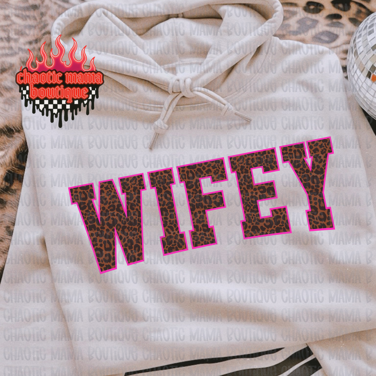 Wifey Leopard Hoodie